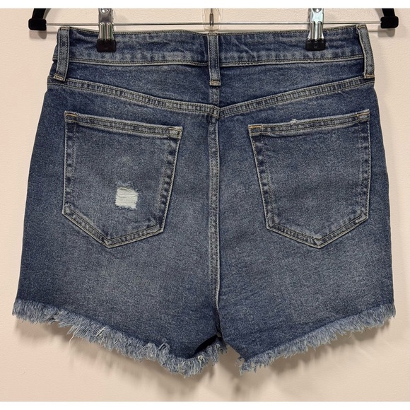 NWT Windsor Distressed High Rise Denim Jean Shorts Blue Size M - Picture 5 of 5